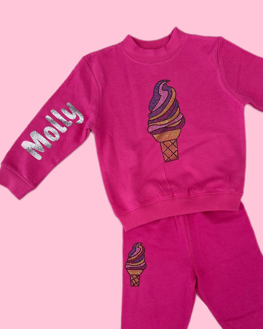 Ice Cream Crewneck Set