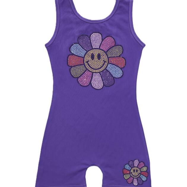 PURPLE SMILIE LEOTARD - 7/8