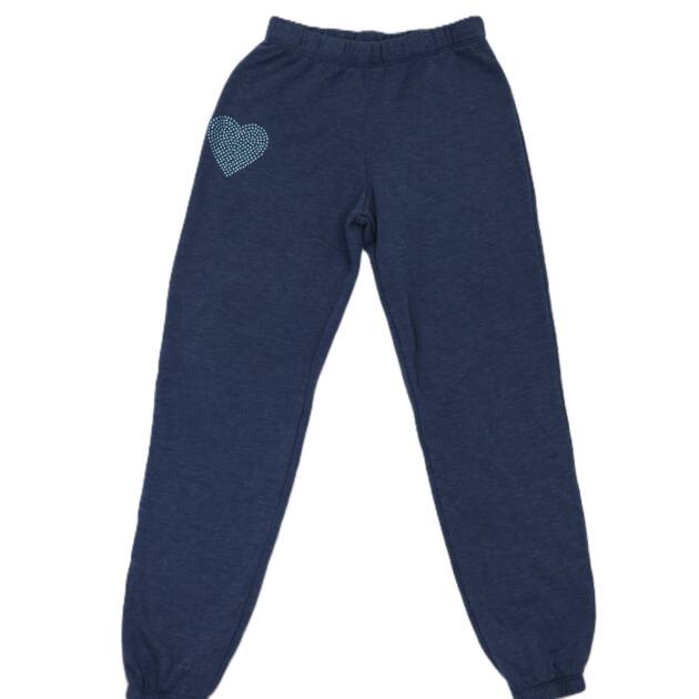 FIREHOUSE NAVY HEART SWEATPANTS - MEDIUM (10T)