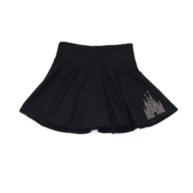MATTE BLACK CASTLE SKORT - 12/14