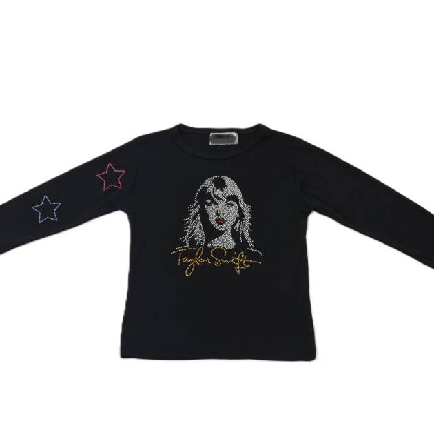 BLACK RIBBED SWIFTIE - 4T