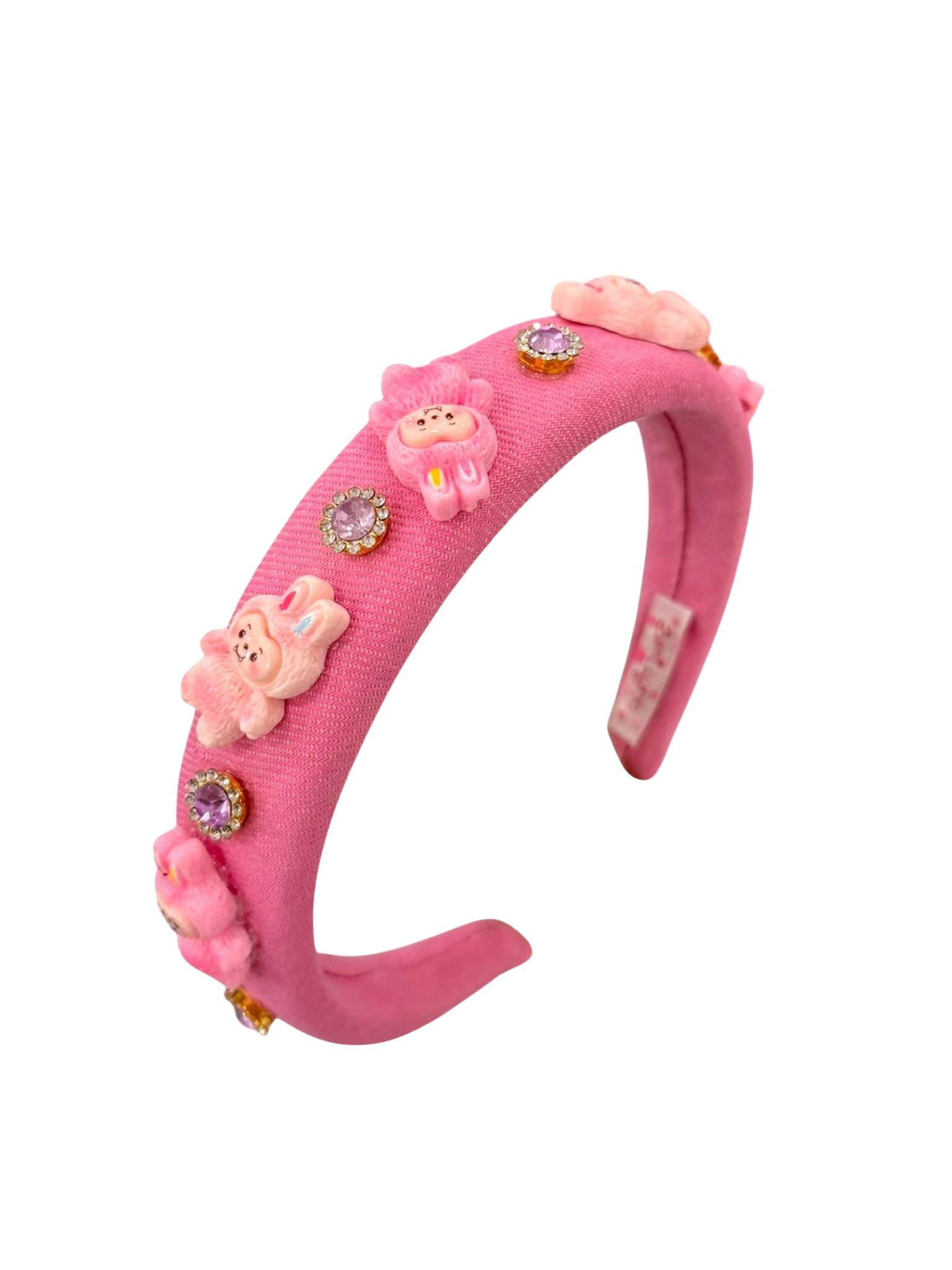 Pink Denim Labubu Headband