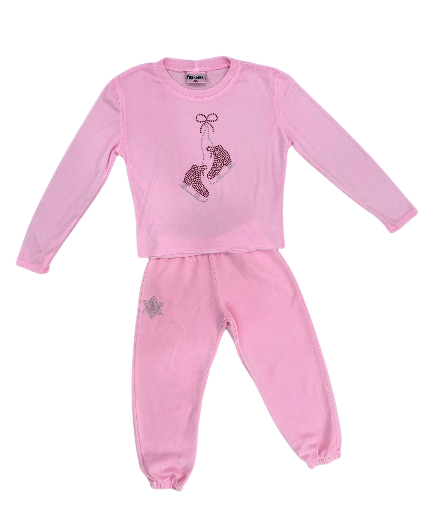 Ice Skates on Ice Pink