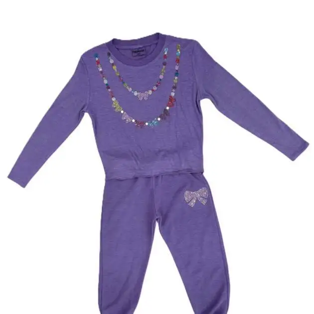 BOW NECKLACE VIOLET SET