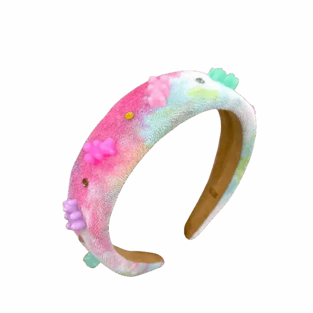 Gummy Bear Tie Dye Terry Headband