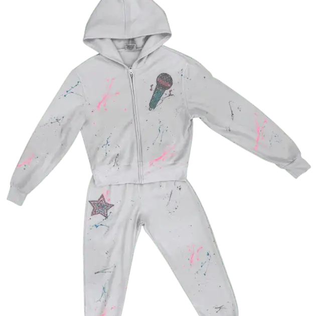 KPOP on Clay Splatter Zip Set