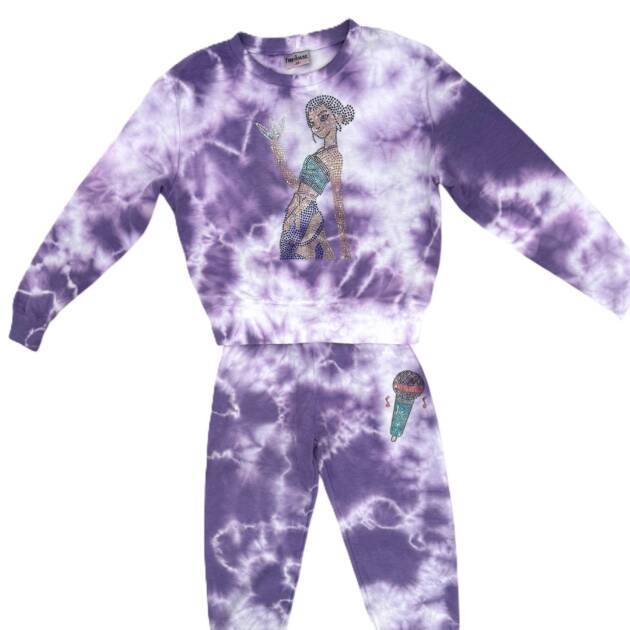 Slayer on Violet Cloud Crewneck Set