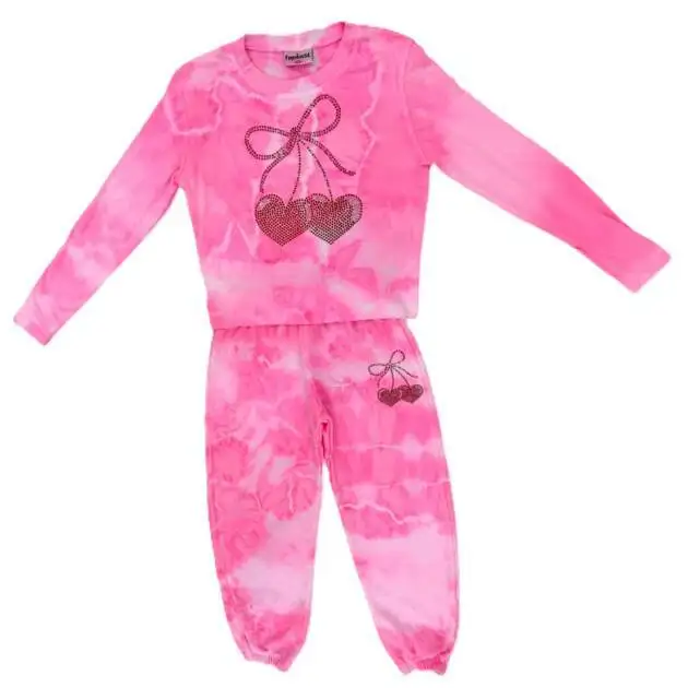 CHERRY HEARTS NEON PINK CLOUD SET