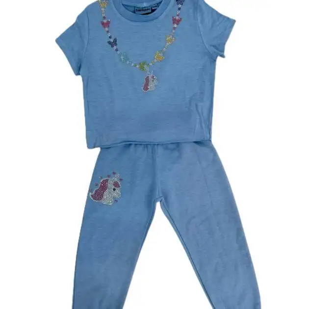 Unicorn Necklace Ice Blue Set