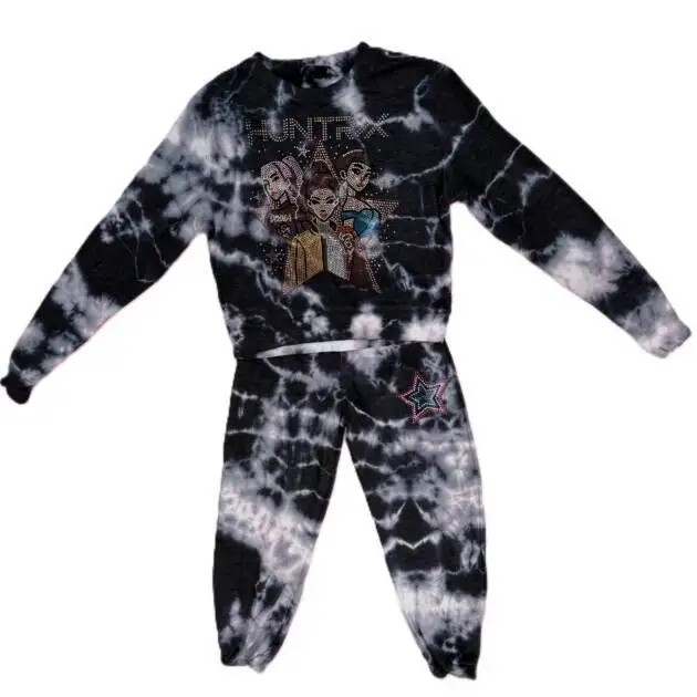 KPOP Black Cloud Crewneck Set