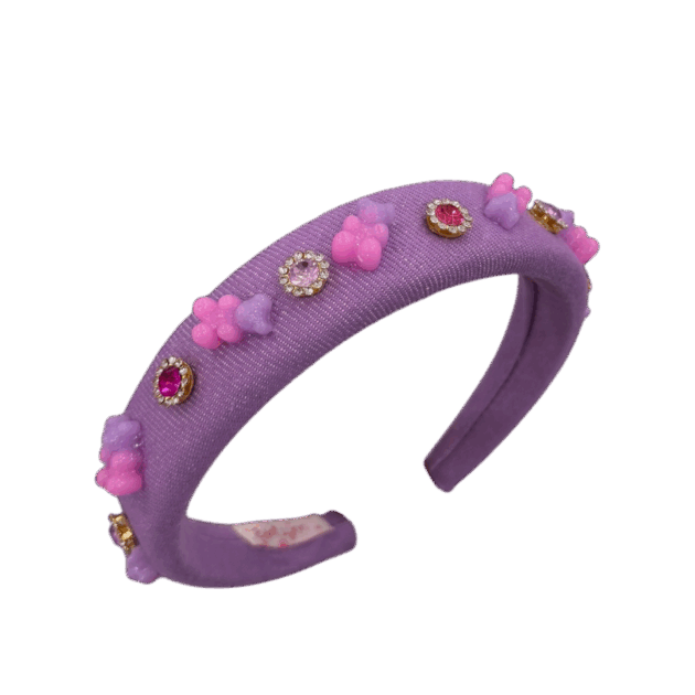 Purple Denim Gummy Bear Headband