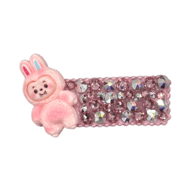 Lafufu Light Pink Crystal Clip