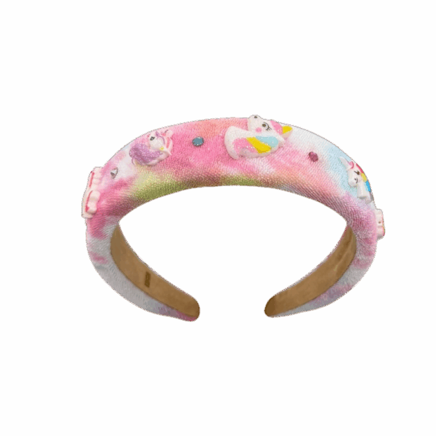 Unicorn Charms Terry Headband