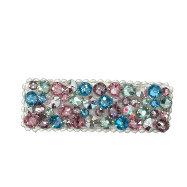 Pastel All Over Crystal Clip