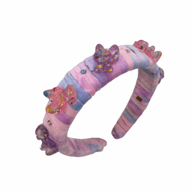 Velvet Confetti Gummy Bear Headband
