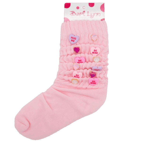 Bari Lynn Valentines Charm Socks