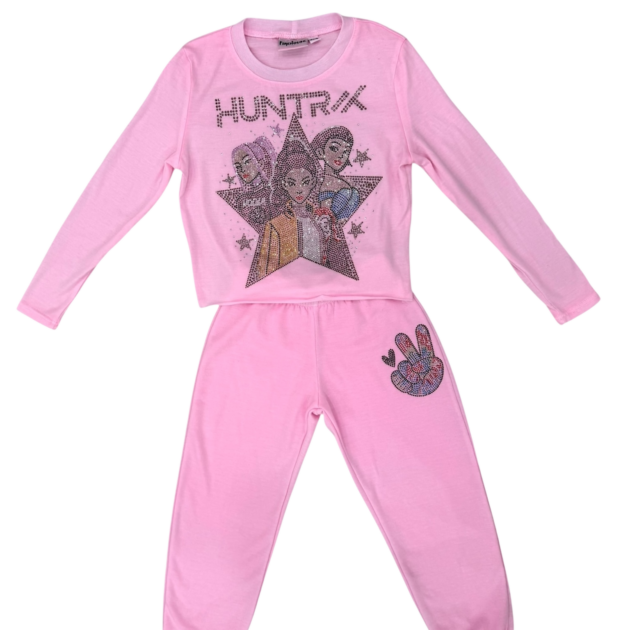 Ice pink KPOP set  Long sleeve