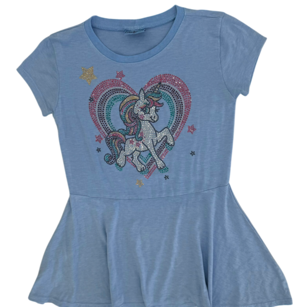 Unicorn Heart Ice Blue Dress