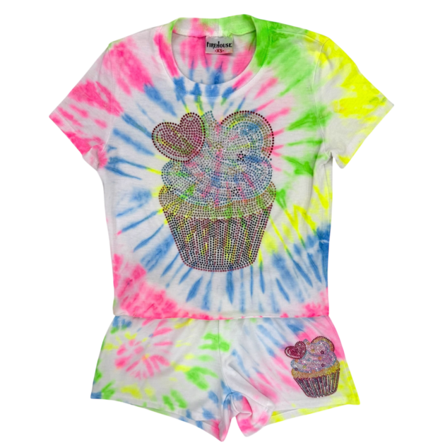 Rainbow Cupcake Aspen Tie Dye Set
