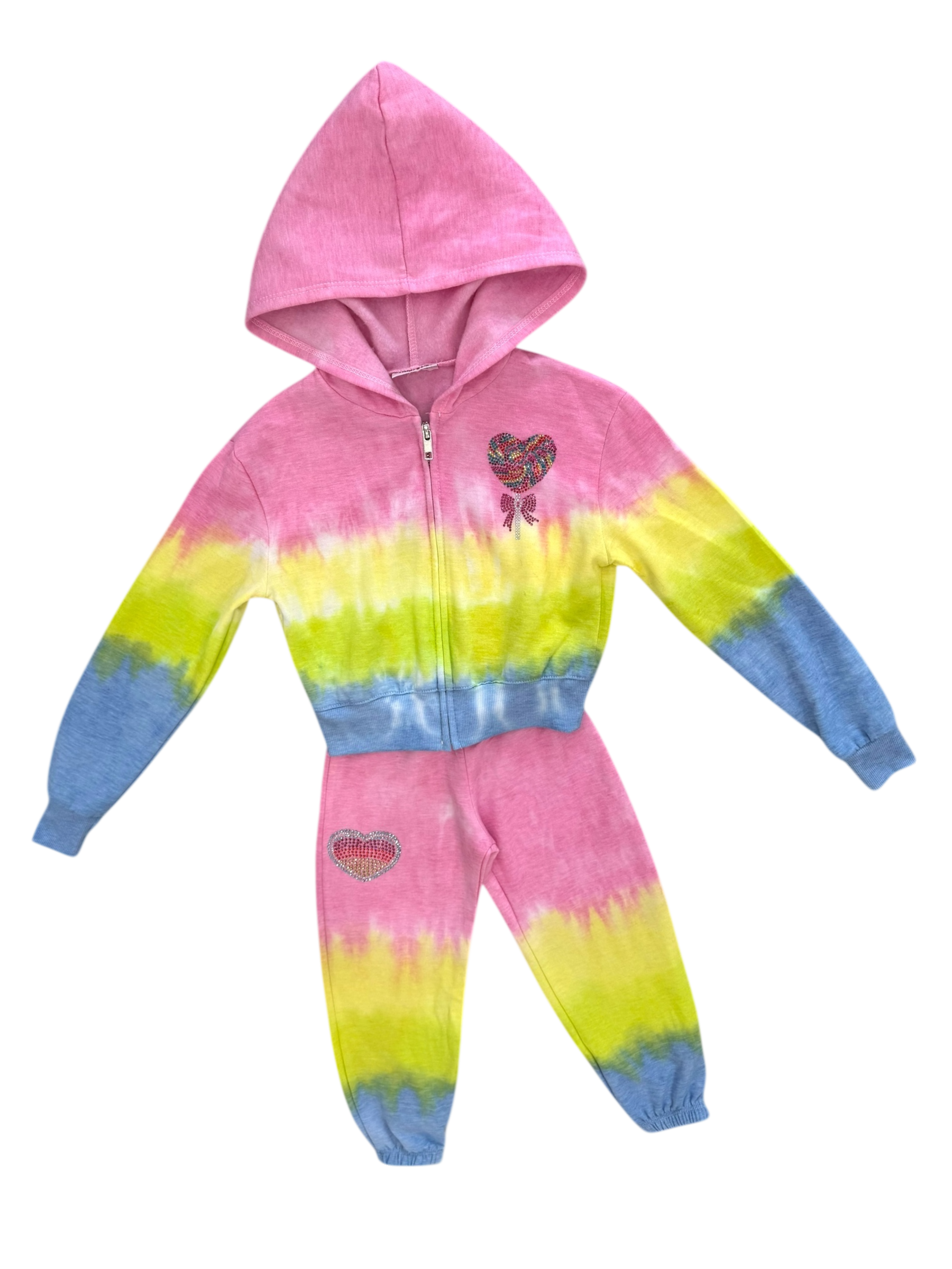 Zelda Tie Dye Bow Lollipop Swirl Set