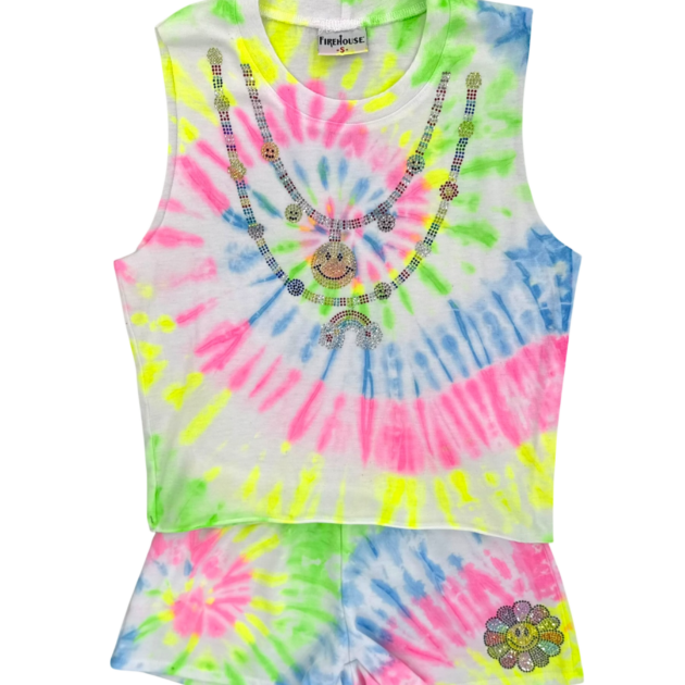 Firehouse Double Smiley Necklace Aspen Set