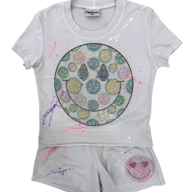 Smileys Clay Splatter Short Set