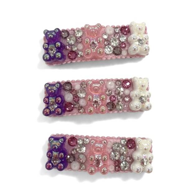 Bari Lynn Chrome Gummy Bear Crystal Clip