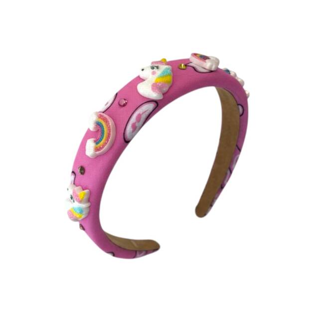 Bari Lynn Charms Pink Bandana Headband