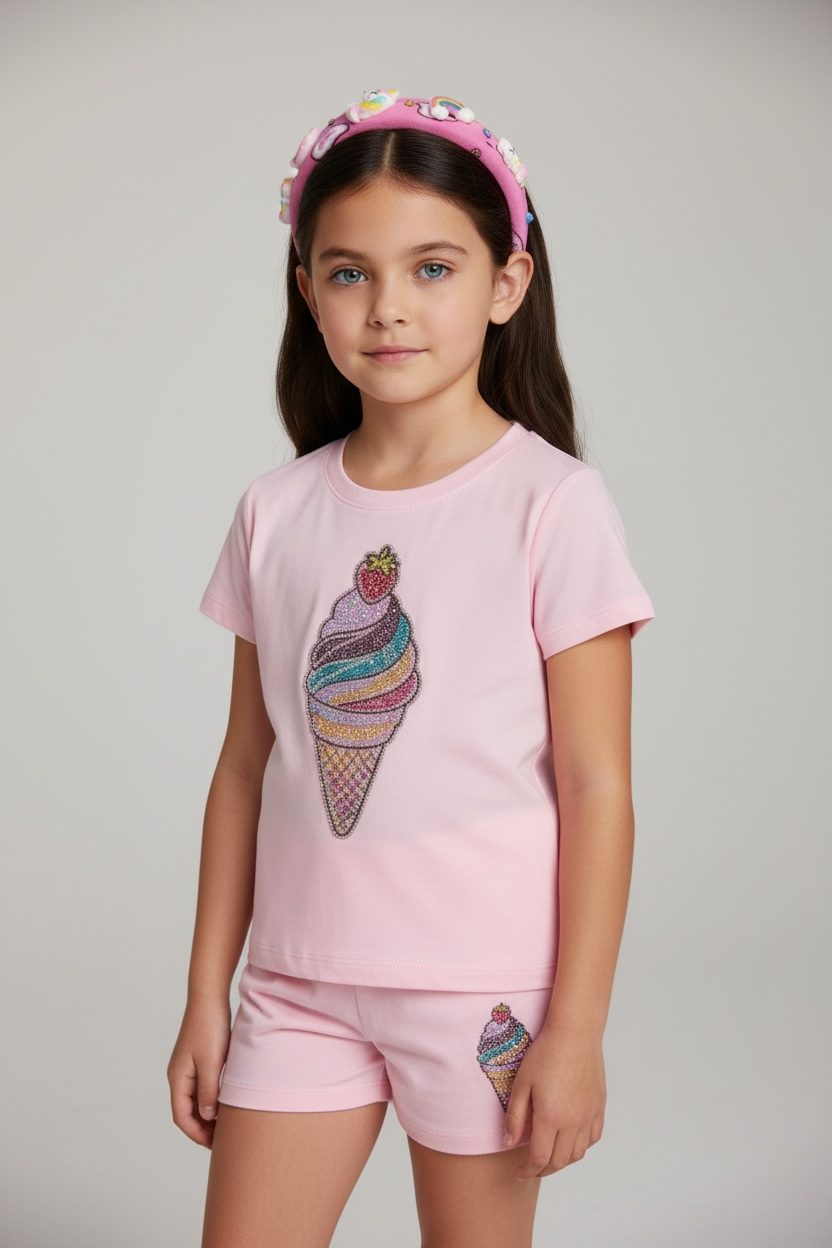 Firehouse Rainbow Swirl Ice Pink Set