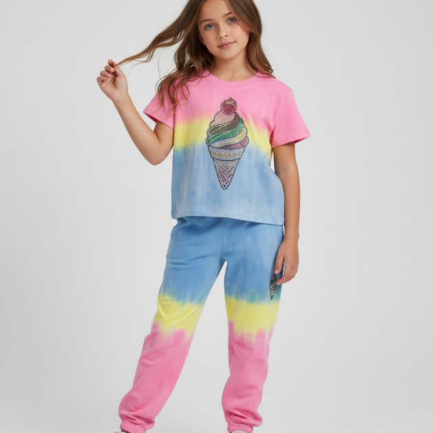 Firehouse Ice Cream Swirl Raven Sweatset