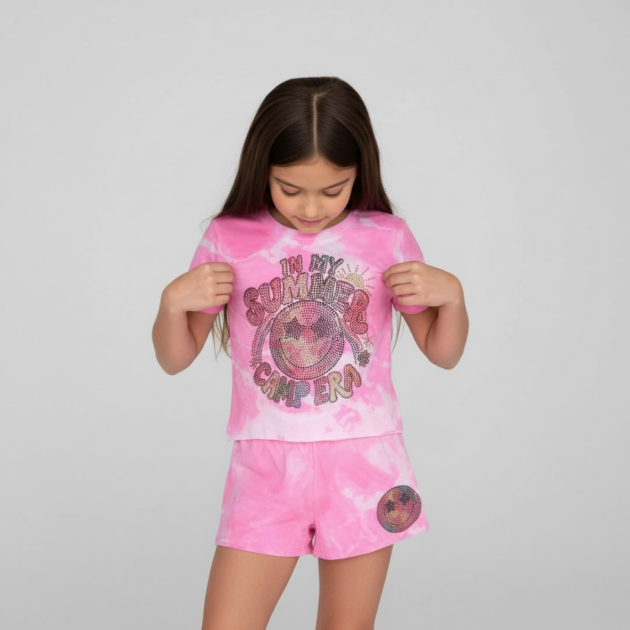 Firehouse Neon Pink Cloud Summer Camp Era Set