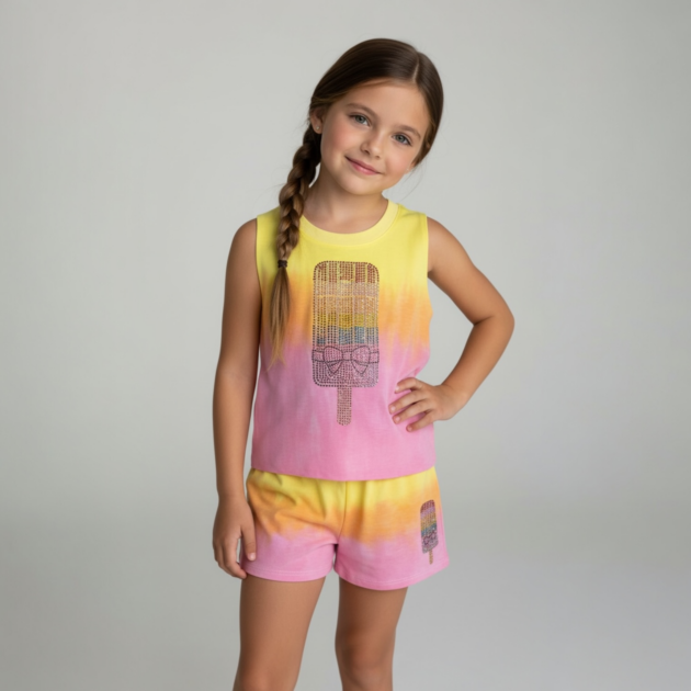 Firehouse St. Barths Tie Dye Rainbow Popsicle Set
