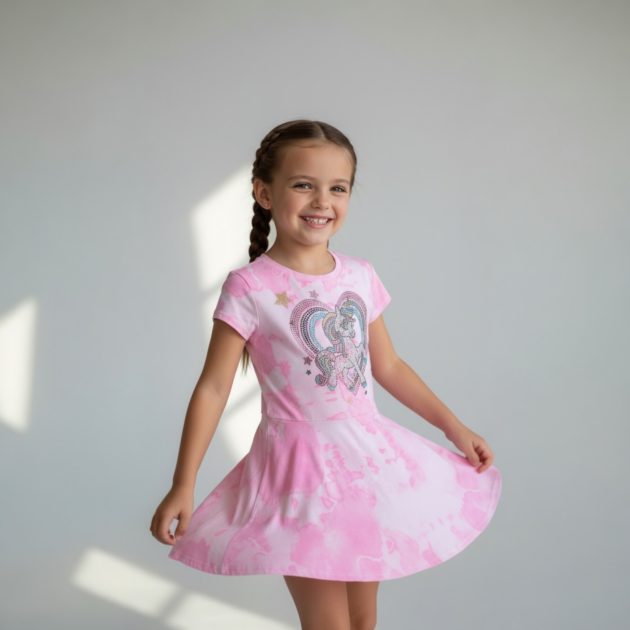 Firehouse Neon Cloud Unicorn Dress