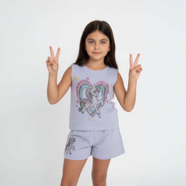 Firehouse Lavender Unicorn Tank Set