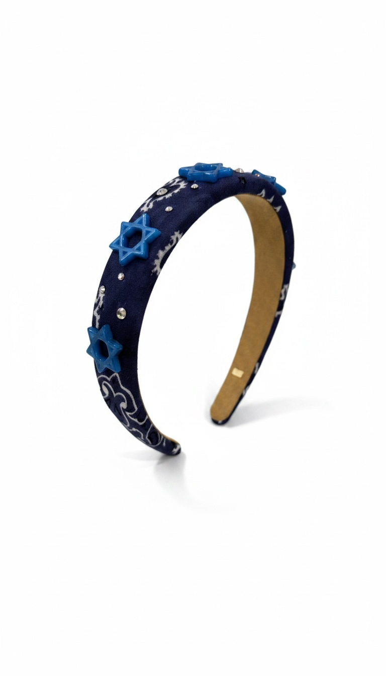 Bari Lynn Bandana Jewish Star Headband