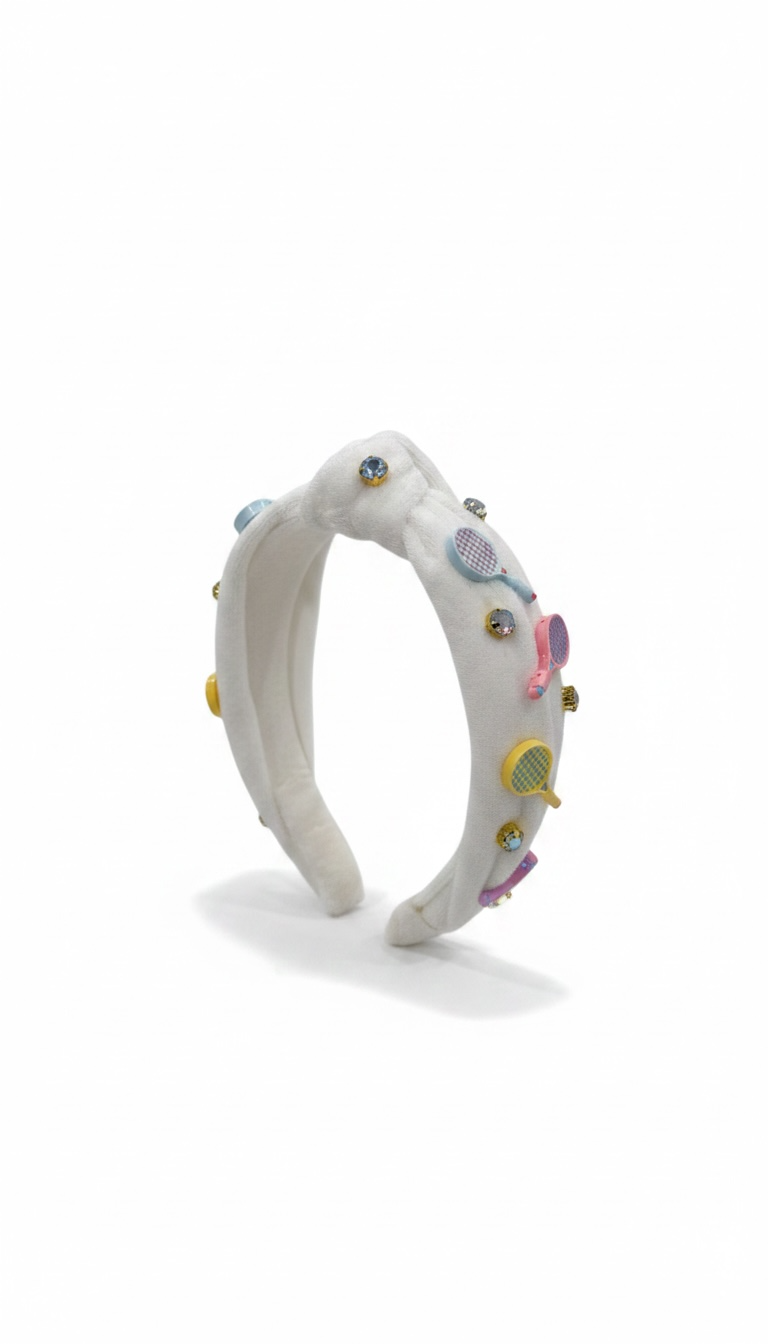 Bari Lynn Tennis Terry Knot Headband