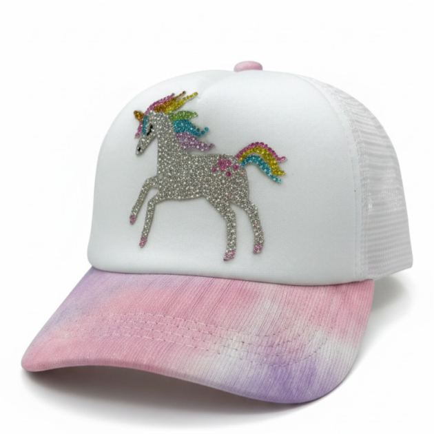 Bari Lynn Runaway Unicorn Trucker Hat