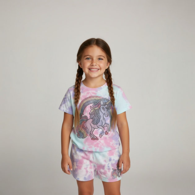 Firehouse Dove Tie Dye Runaway Unicorn Set