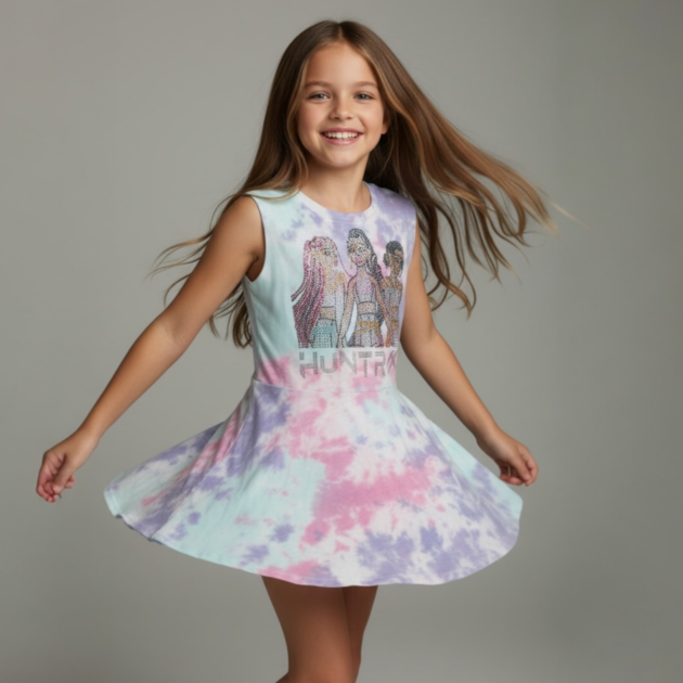 Dove Tie Dye KPOP Dress