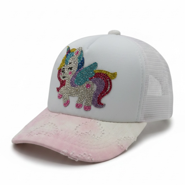 Bari Lynn Unicorn Wink Trucker Hat