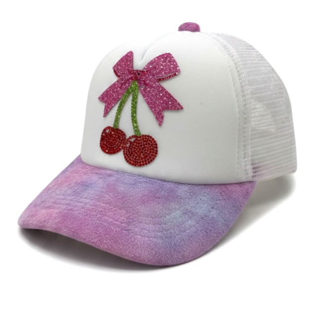 Bari Lynn Cherry Bows Trucker Hat