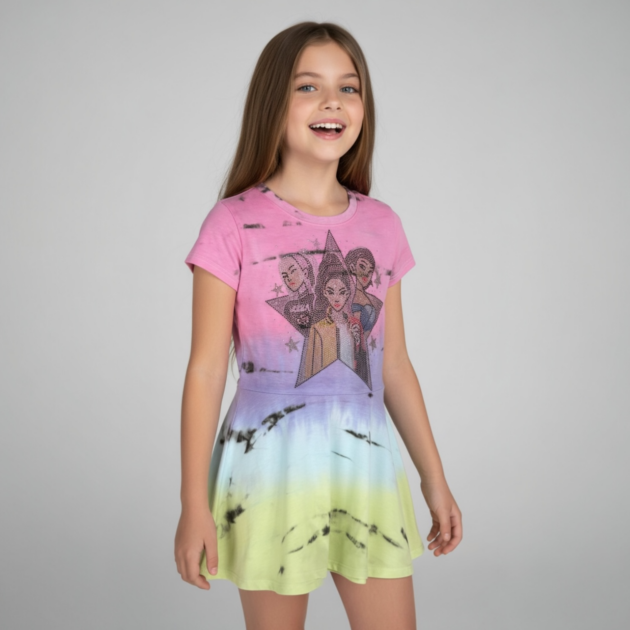 Firehouse Sardinia Tie Dye KPOP Dress