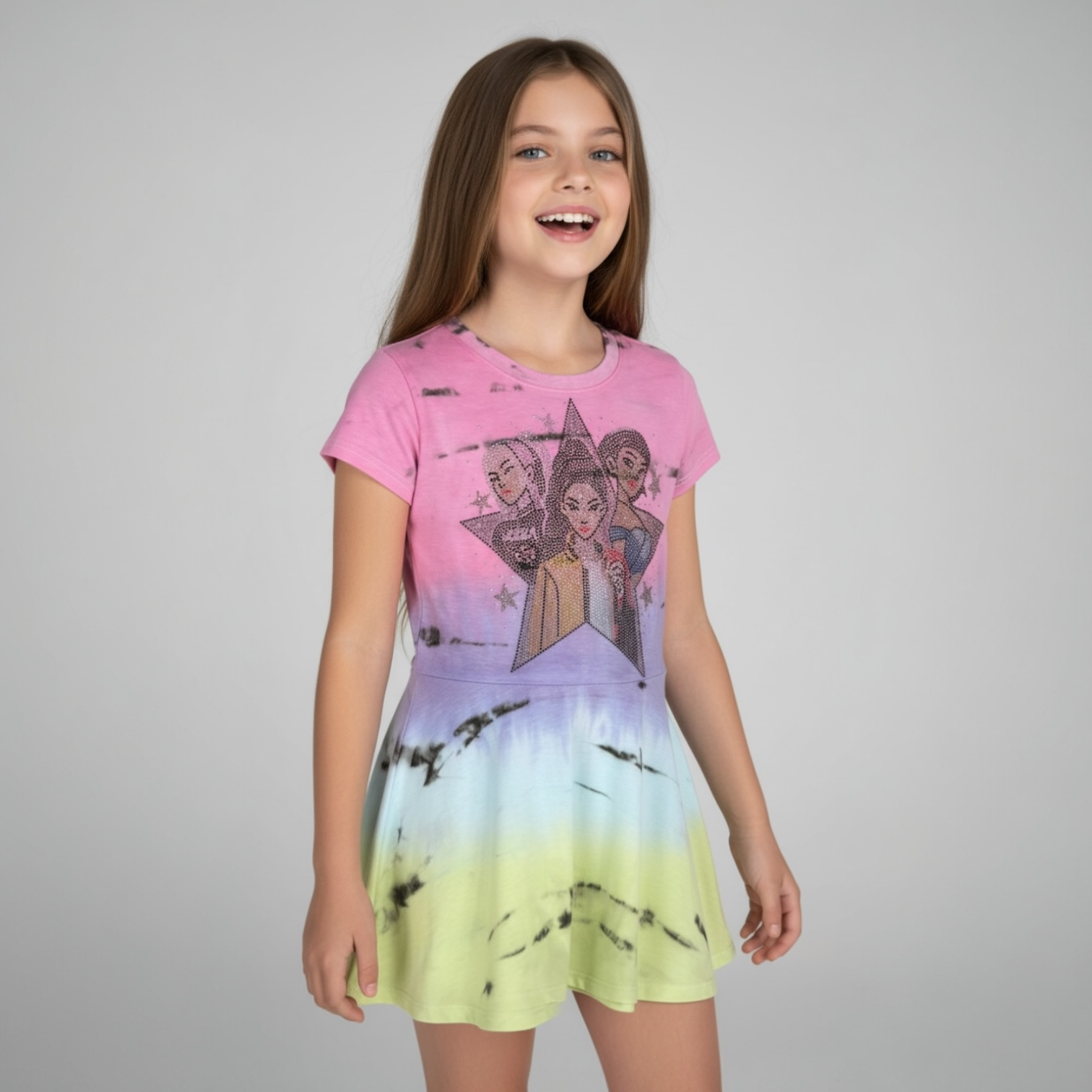 Firehouse Sardinia Tie Dye KPOP Dress