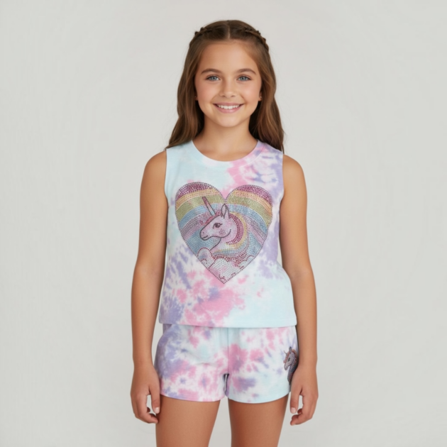 Firehouse Dove Unicorn in a Heart Set
