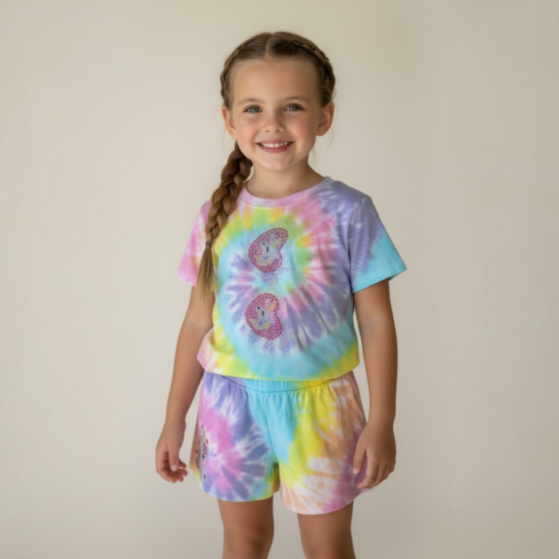 New! Firehouse Bobbi Tie Dye Sunglasses Set