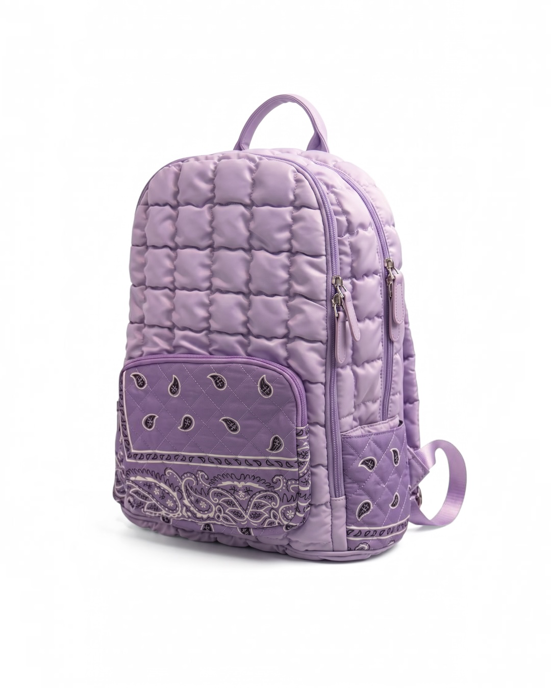 Bari Lynn Lavender Bandana Backpack