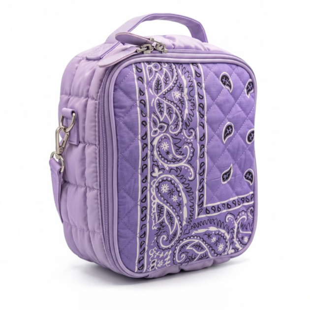 Bari Lynn Lavender Bandana Lunchbox