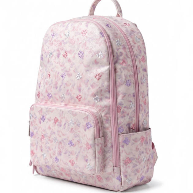 Bari Lynn Embroidered Bow Backpack