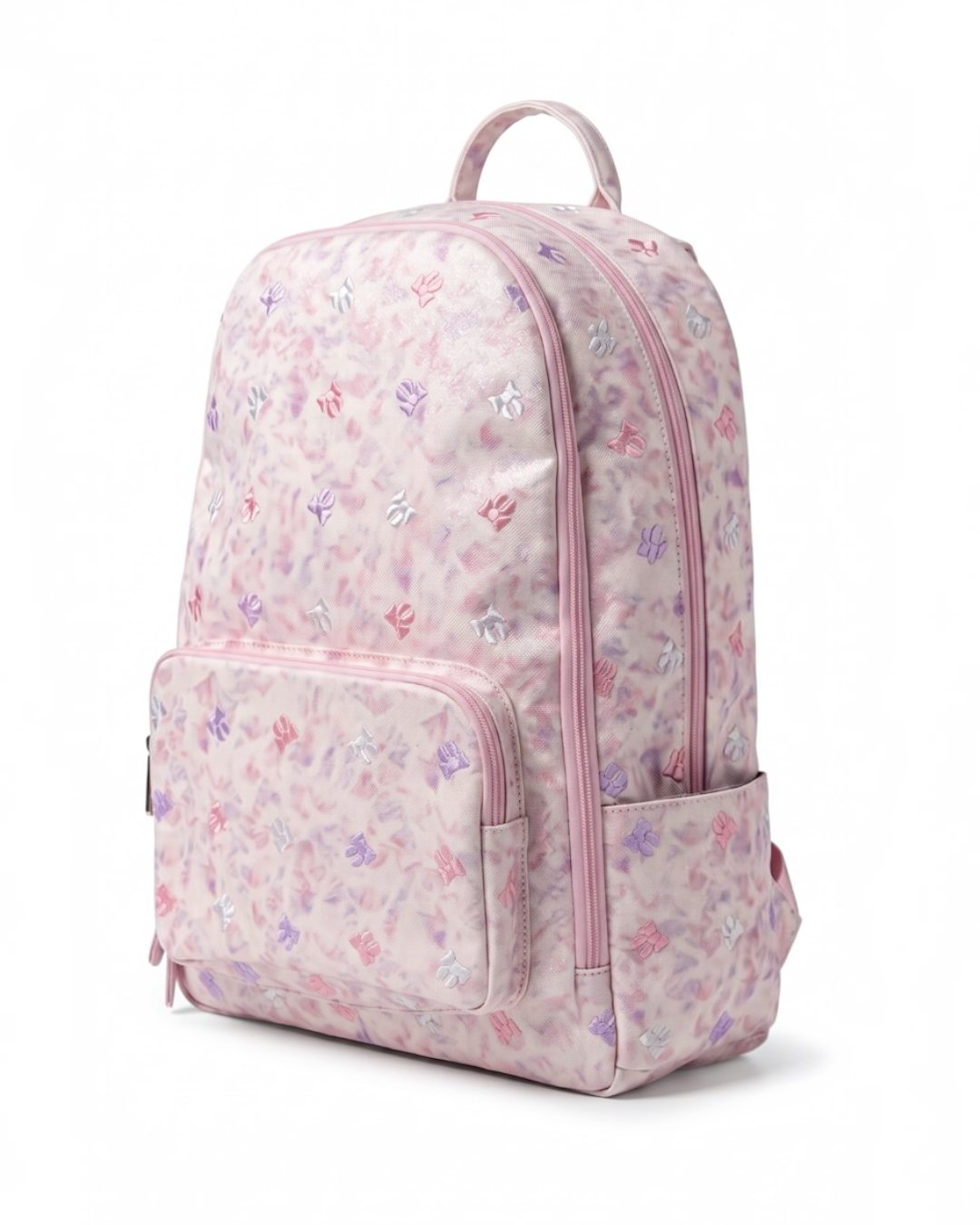 Bari Lynn Embroidered Bow Backpack