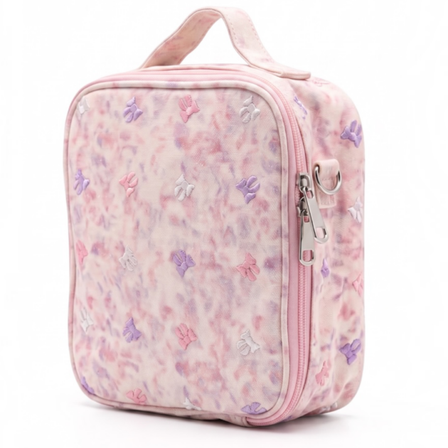 Bari Lynn Embroidered Bow Lunchbox
